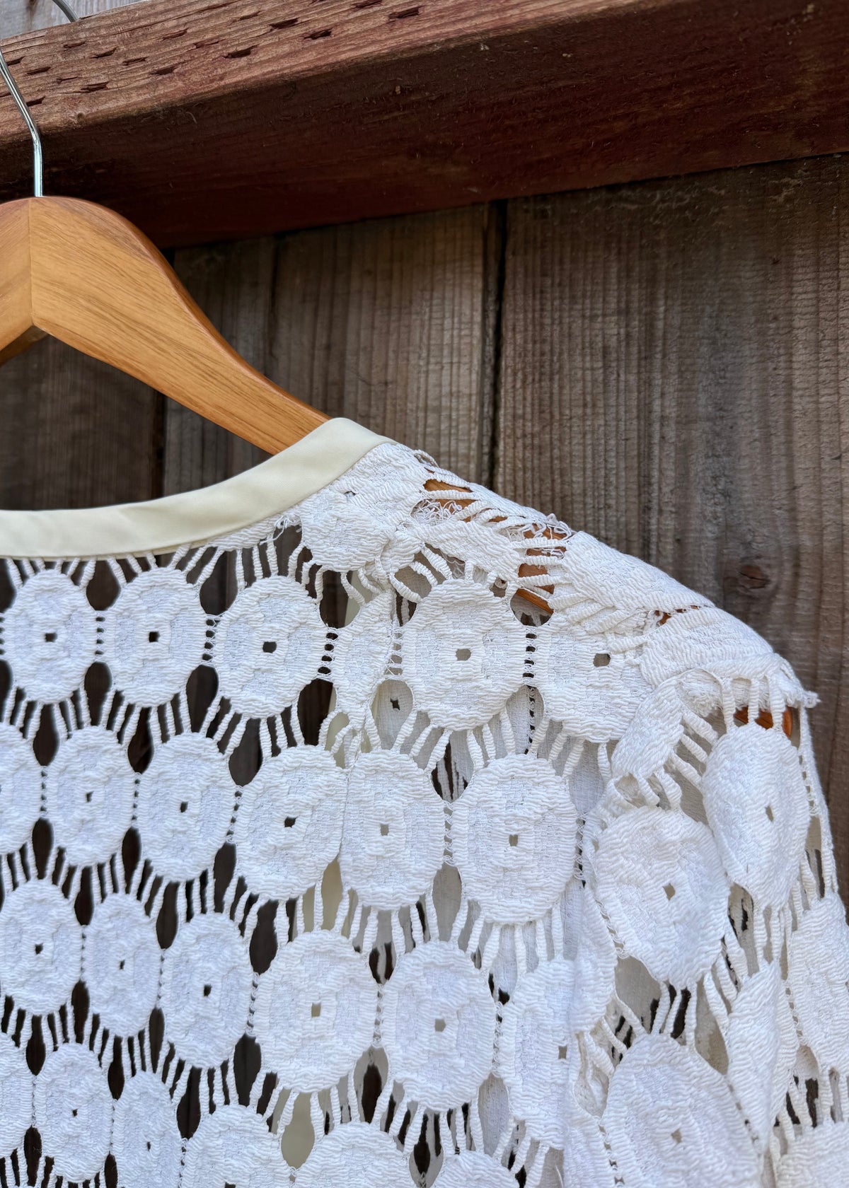 1920s crochet yoyo jacket