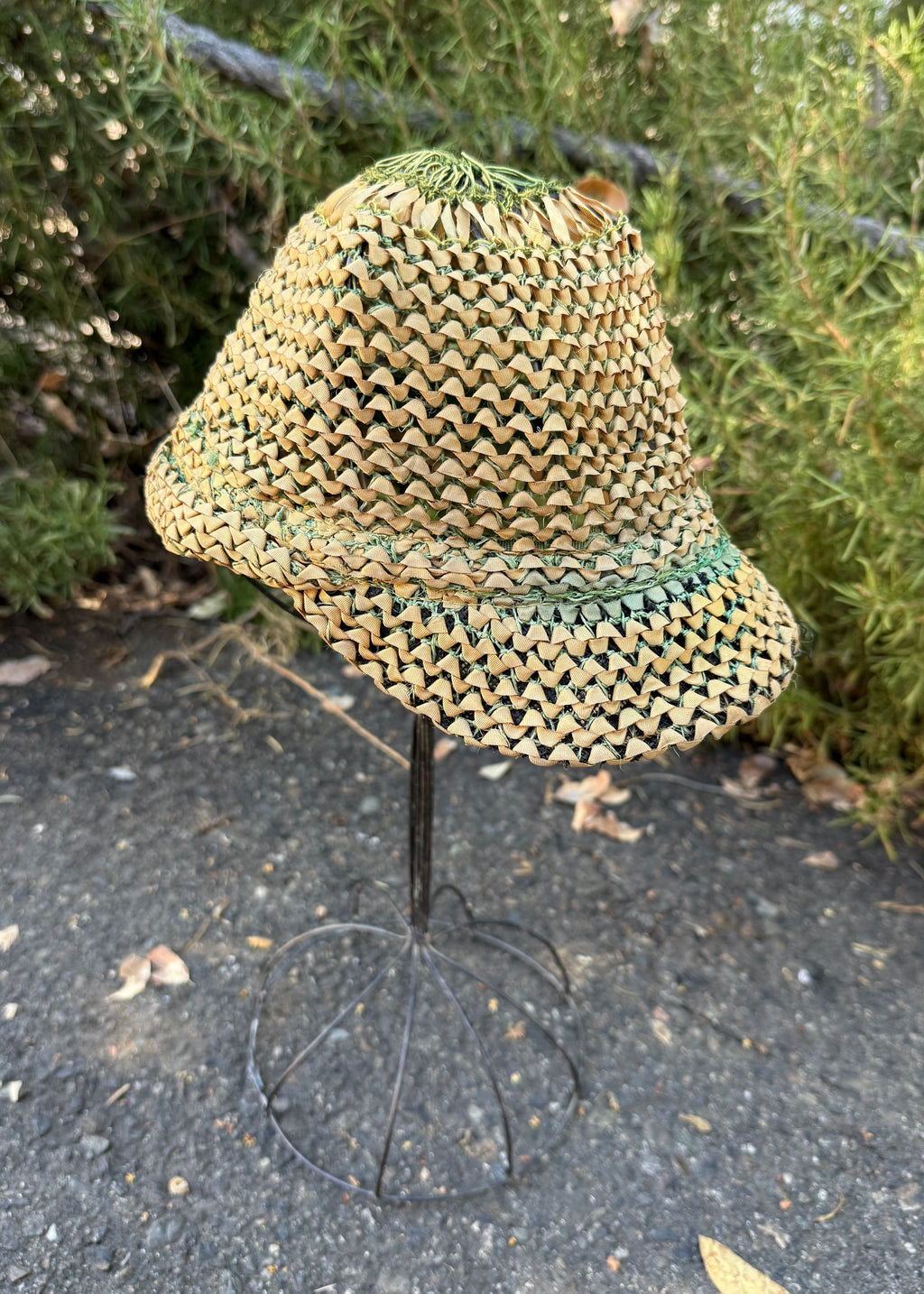 1920s ribbon-work cap