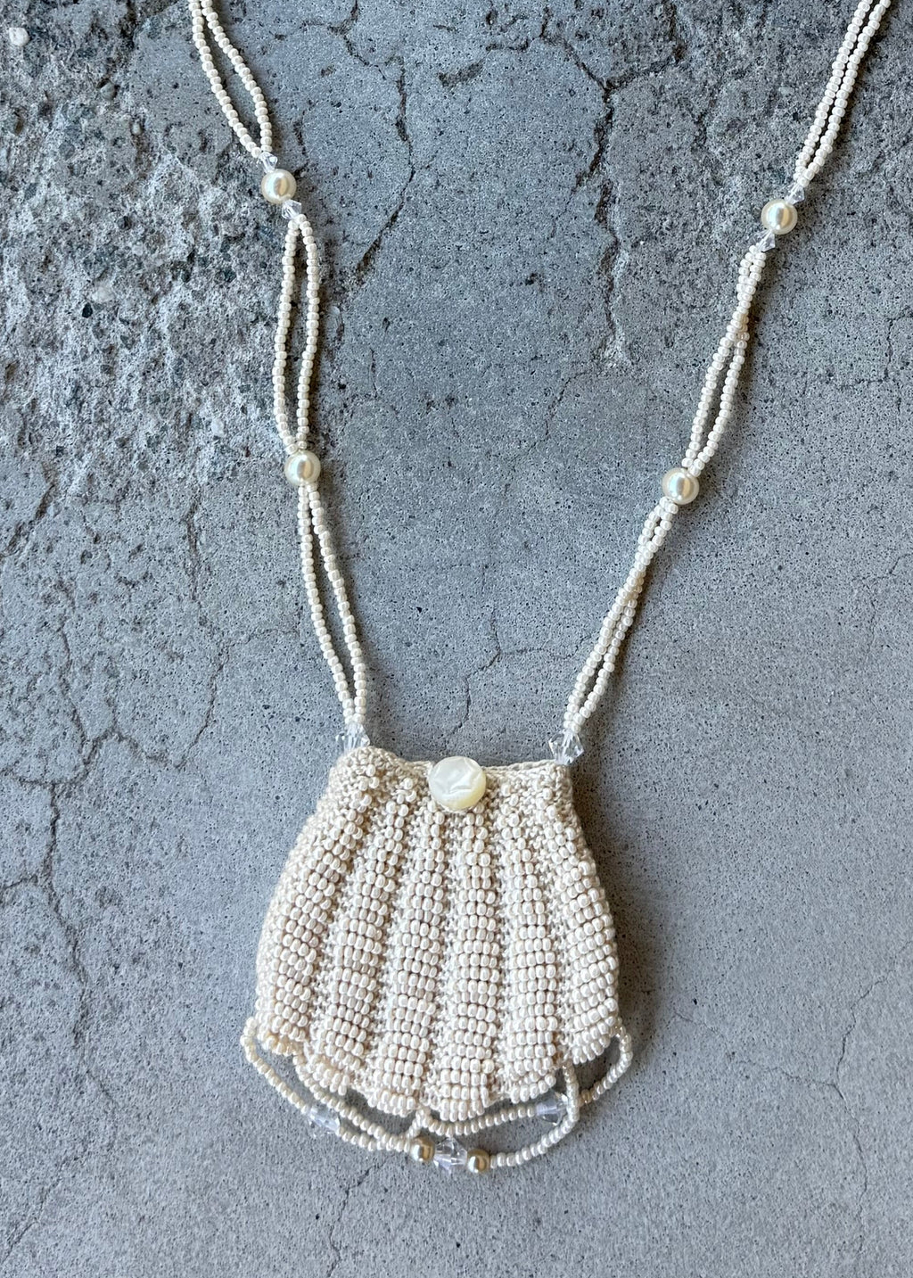 Vintage beaded coin purse