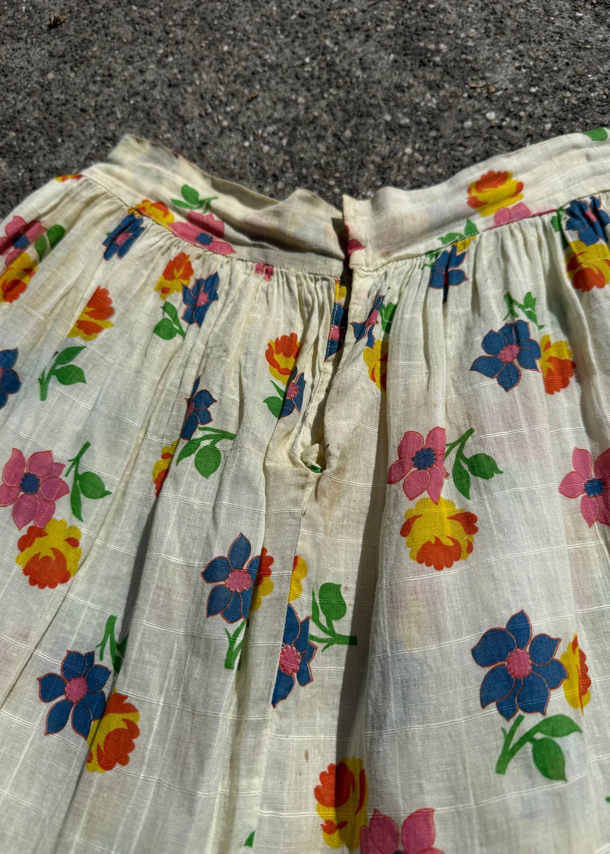 1940s/50s Mexican floral petticoat
