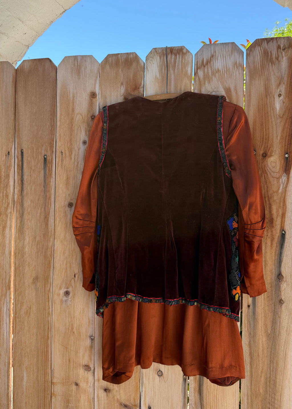 Antique bohemian folk vest