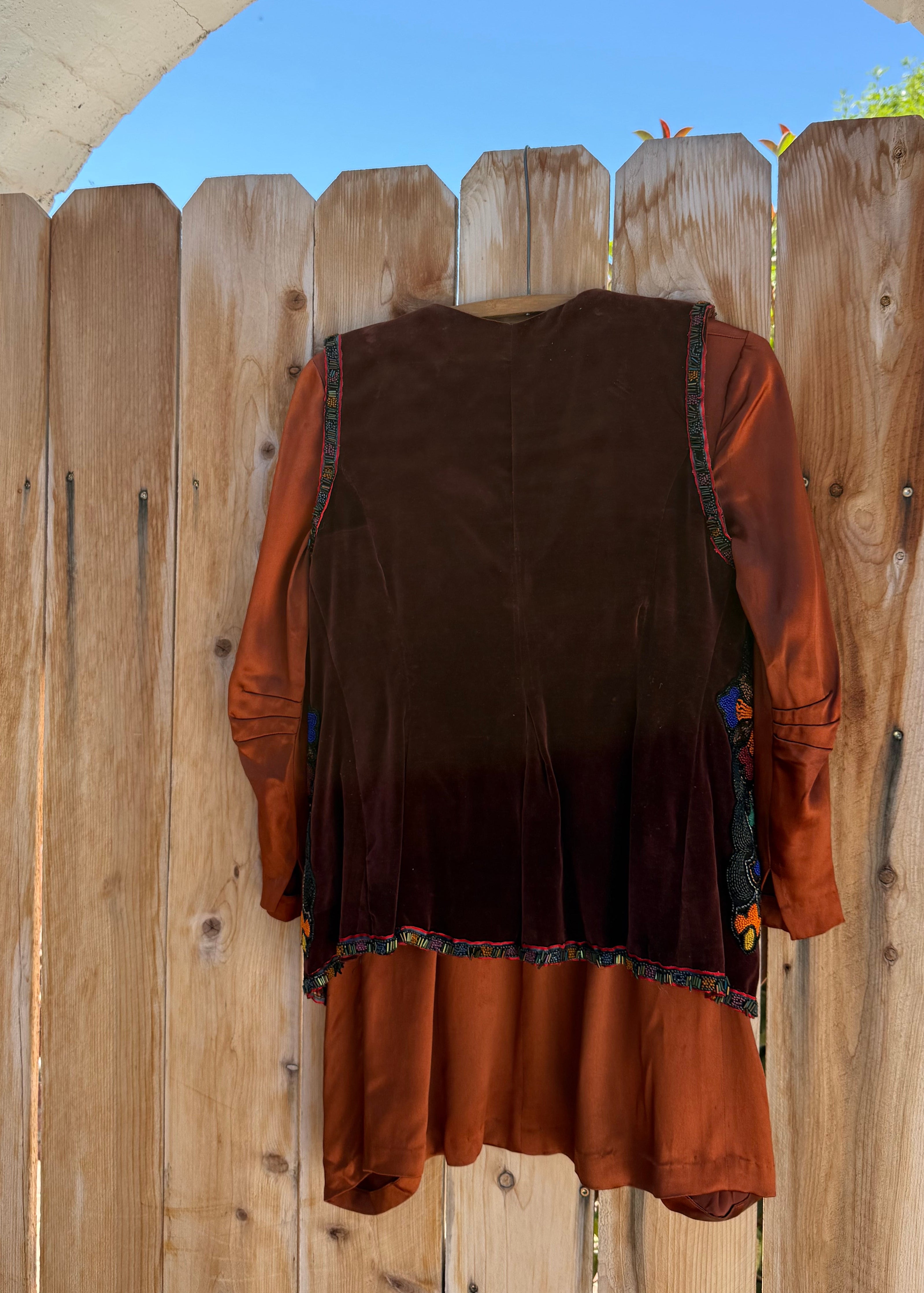 Antique bohemian folk vest