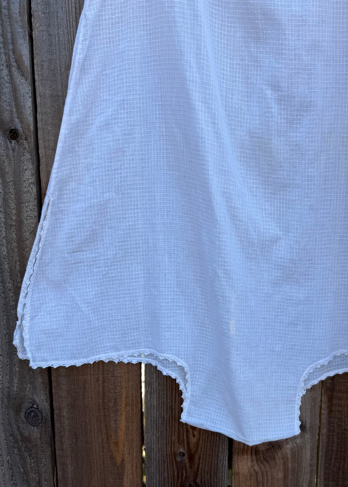 Antique 1910s/1920s palest pink cotton voile step-in