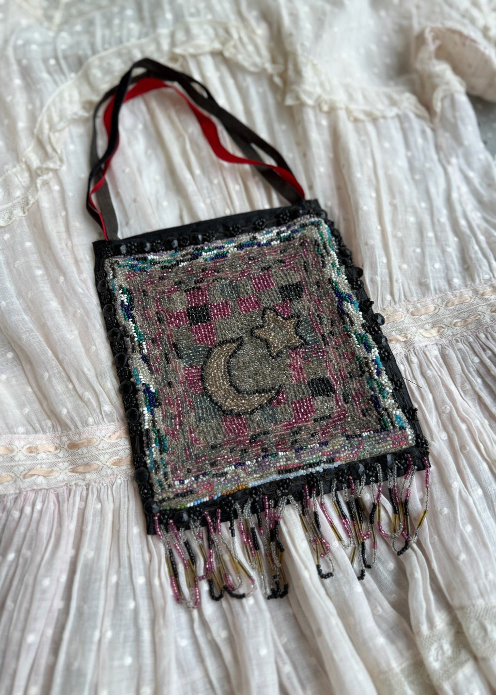 1920s star and moon bag
