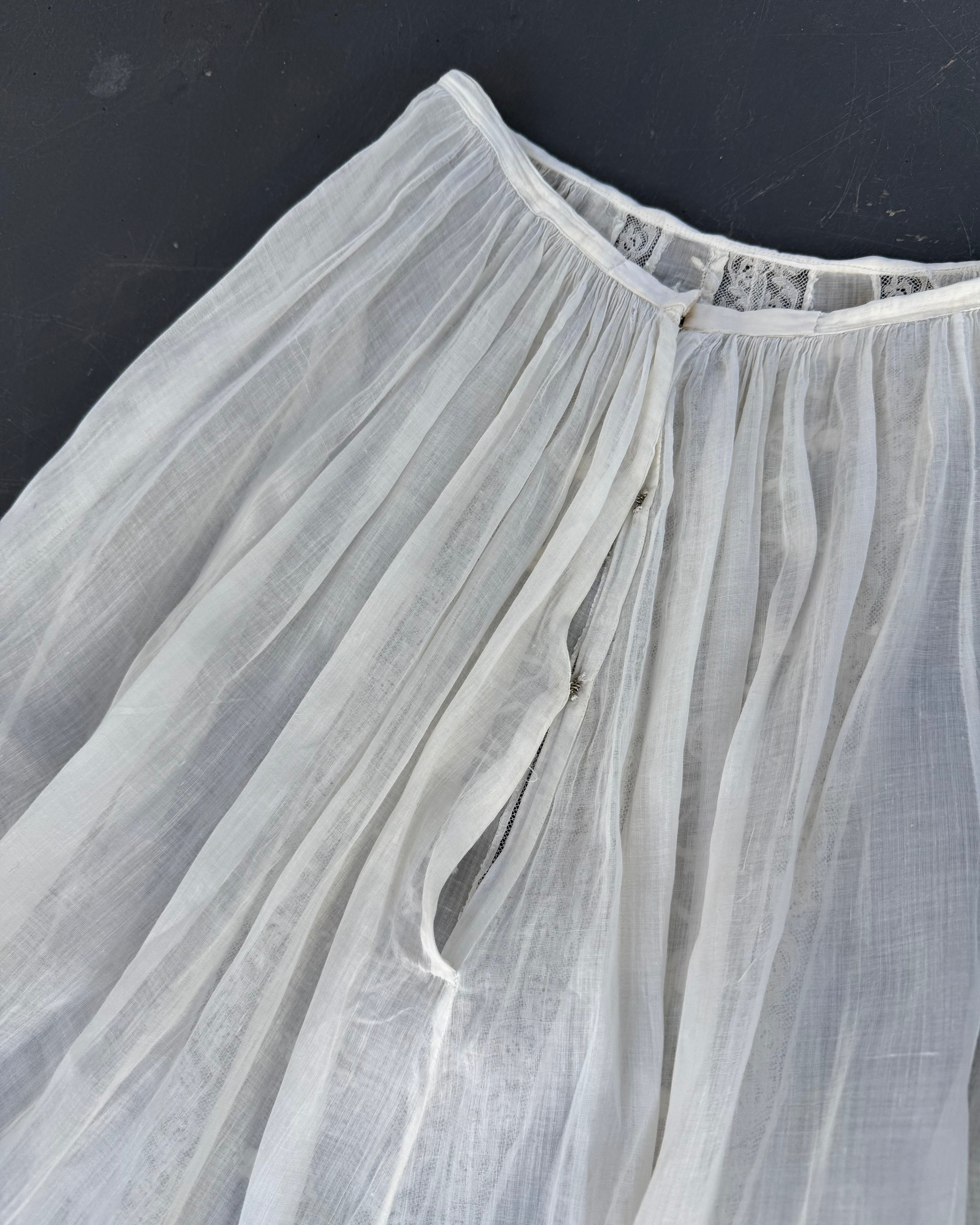 Edwardian voile tea skirt