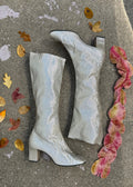 1960s silver lurex go go boots