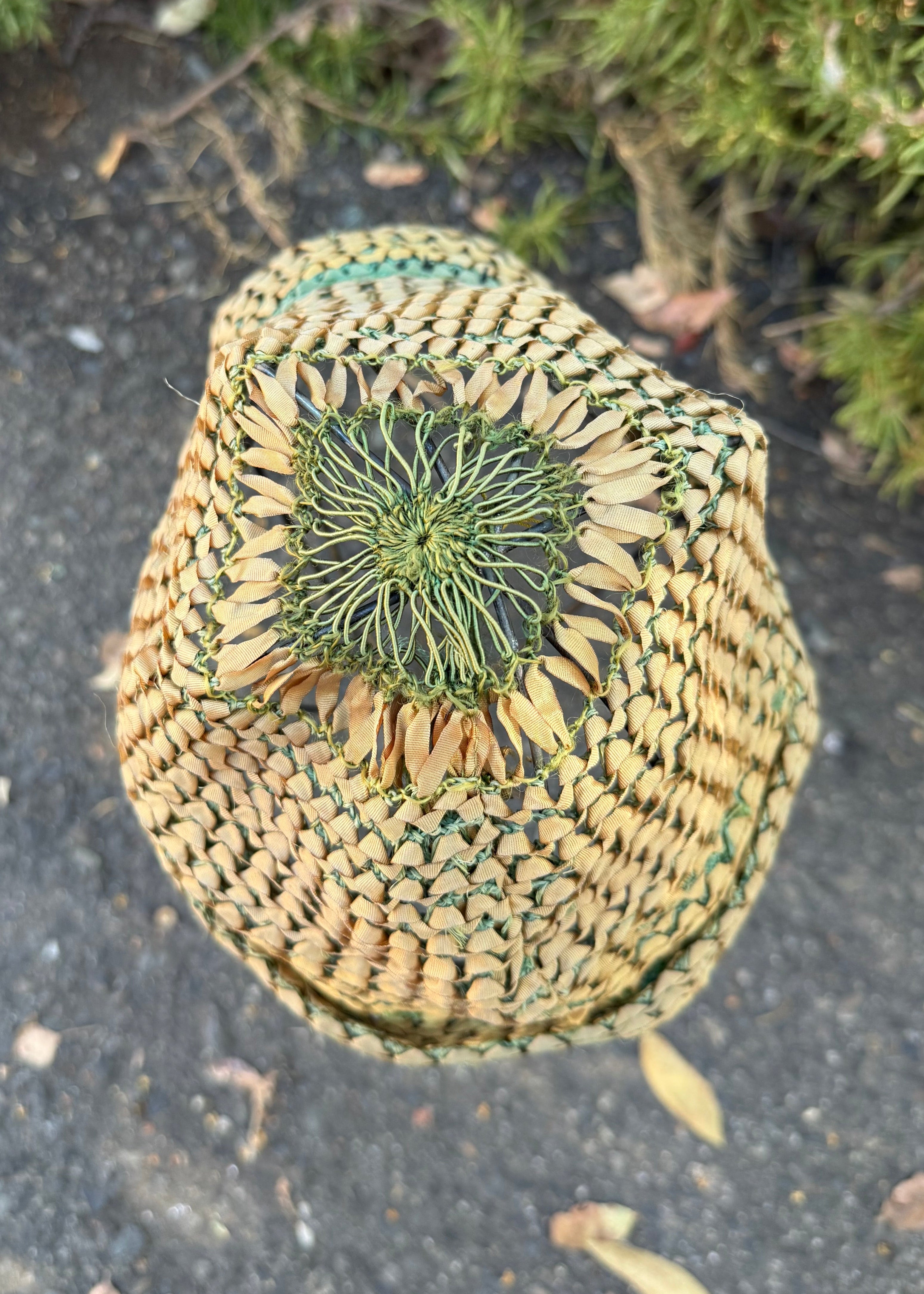 1920s ribbon-work cap