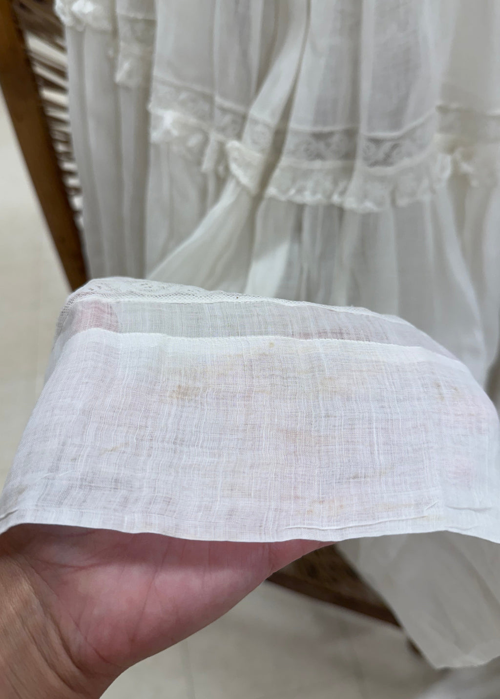 Edwardian voile tea skirt