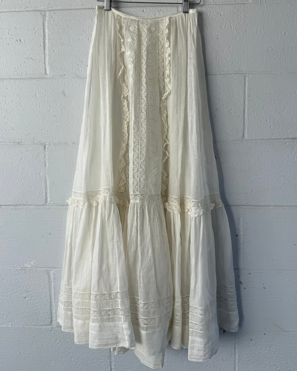 Edwardian voile tea skirt