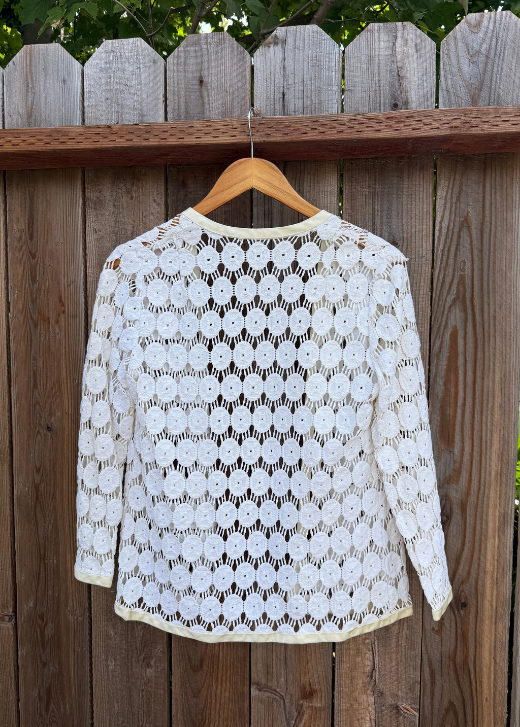 1920s crochet yoyo jacket