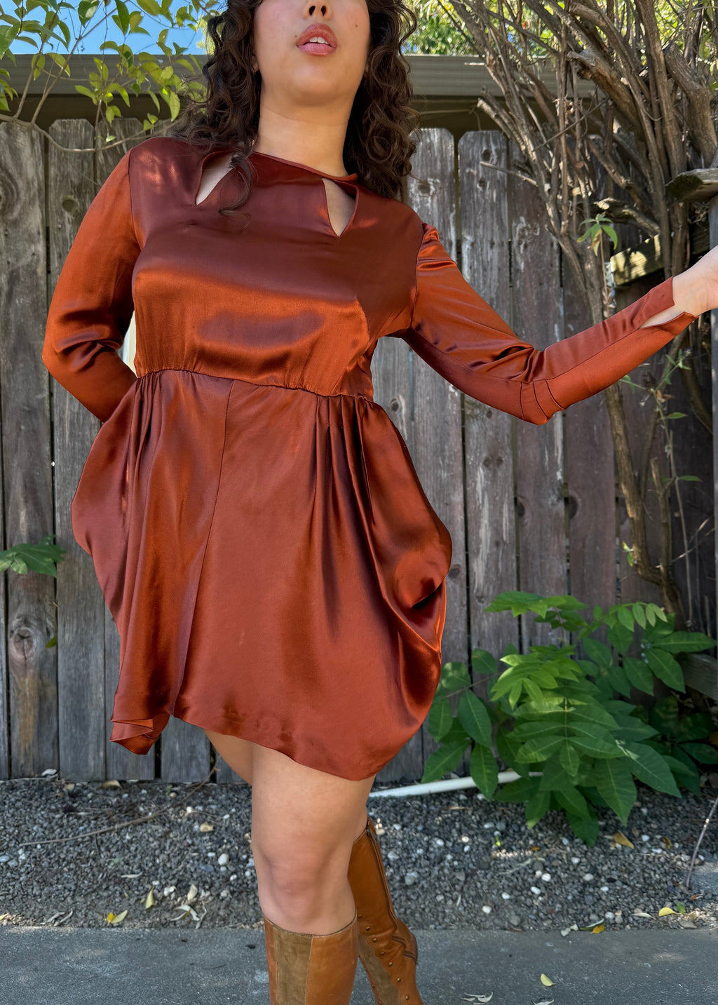 1930s/40s satin mini dress