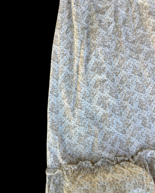 1910s calico paisley skirt