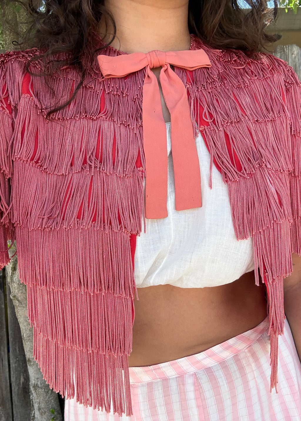 Deadstock 1950s bow tie - pink