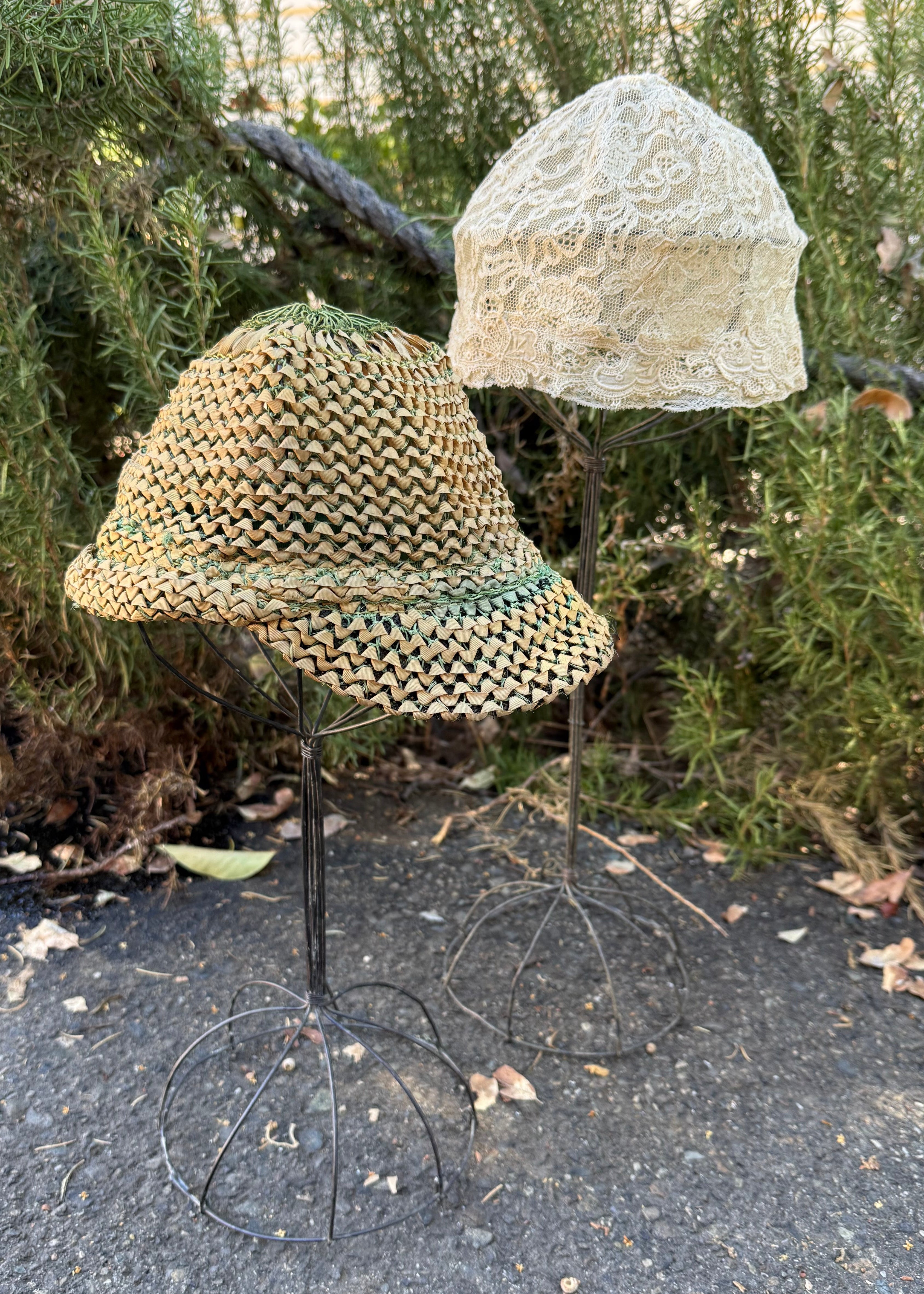 1920s ribbon-work cap