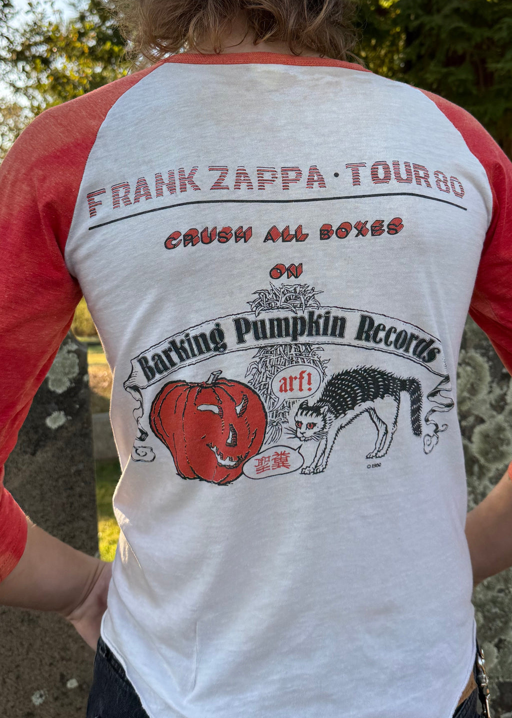 1980 Frank Zappa tour raglan