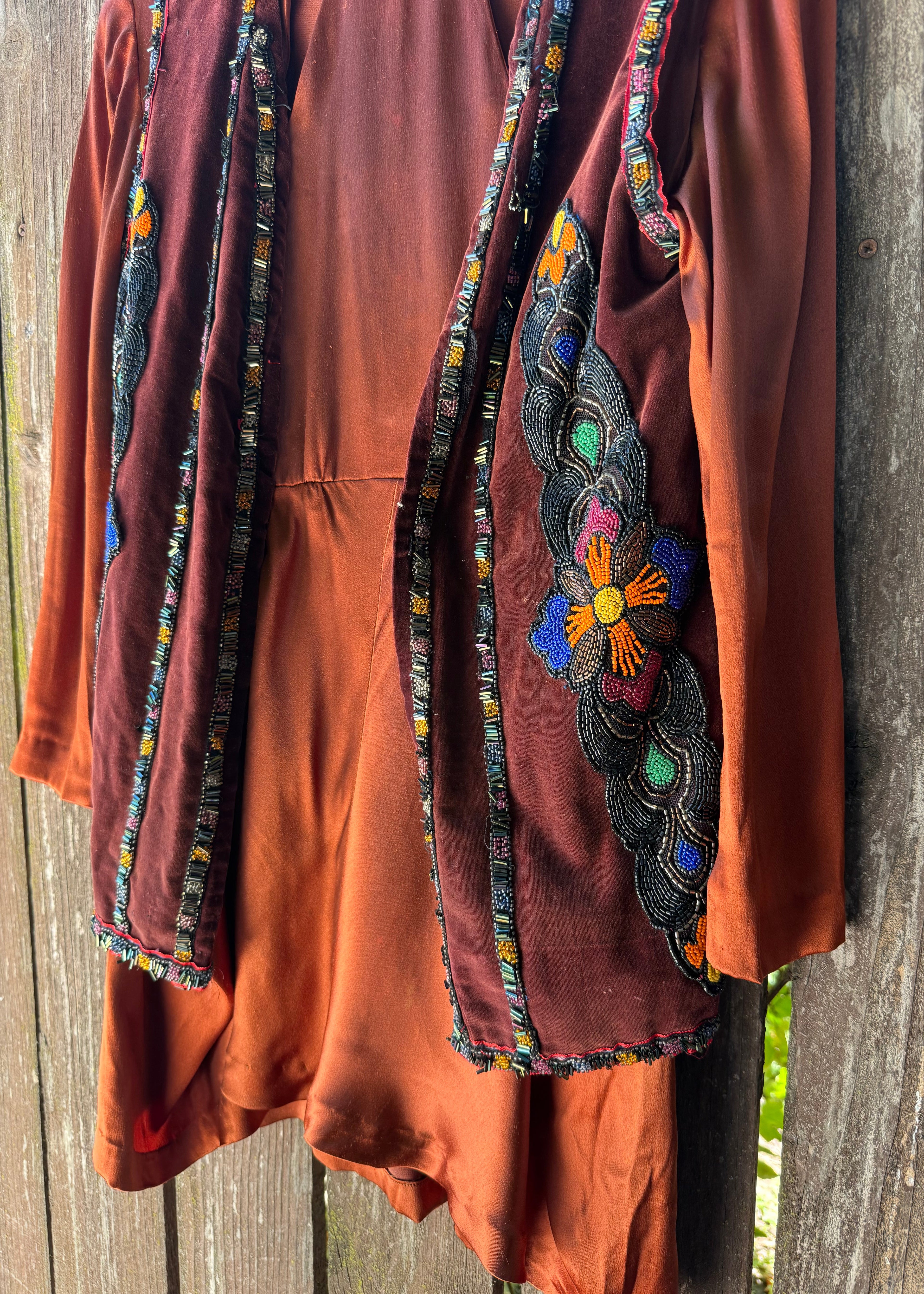 Antique bohemian folk vest