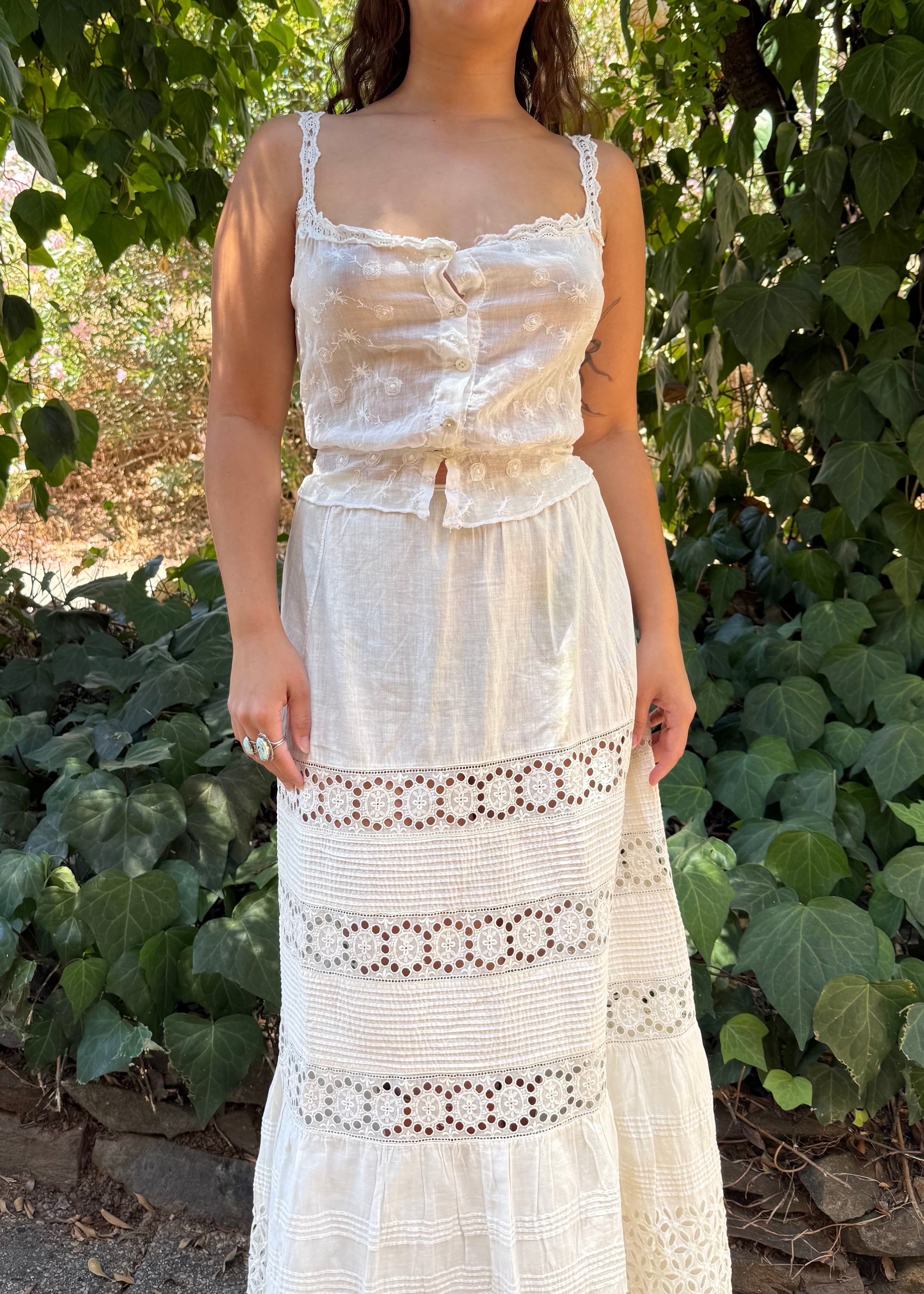 Edwardian embroidered corset cover