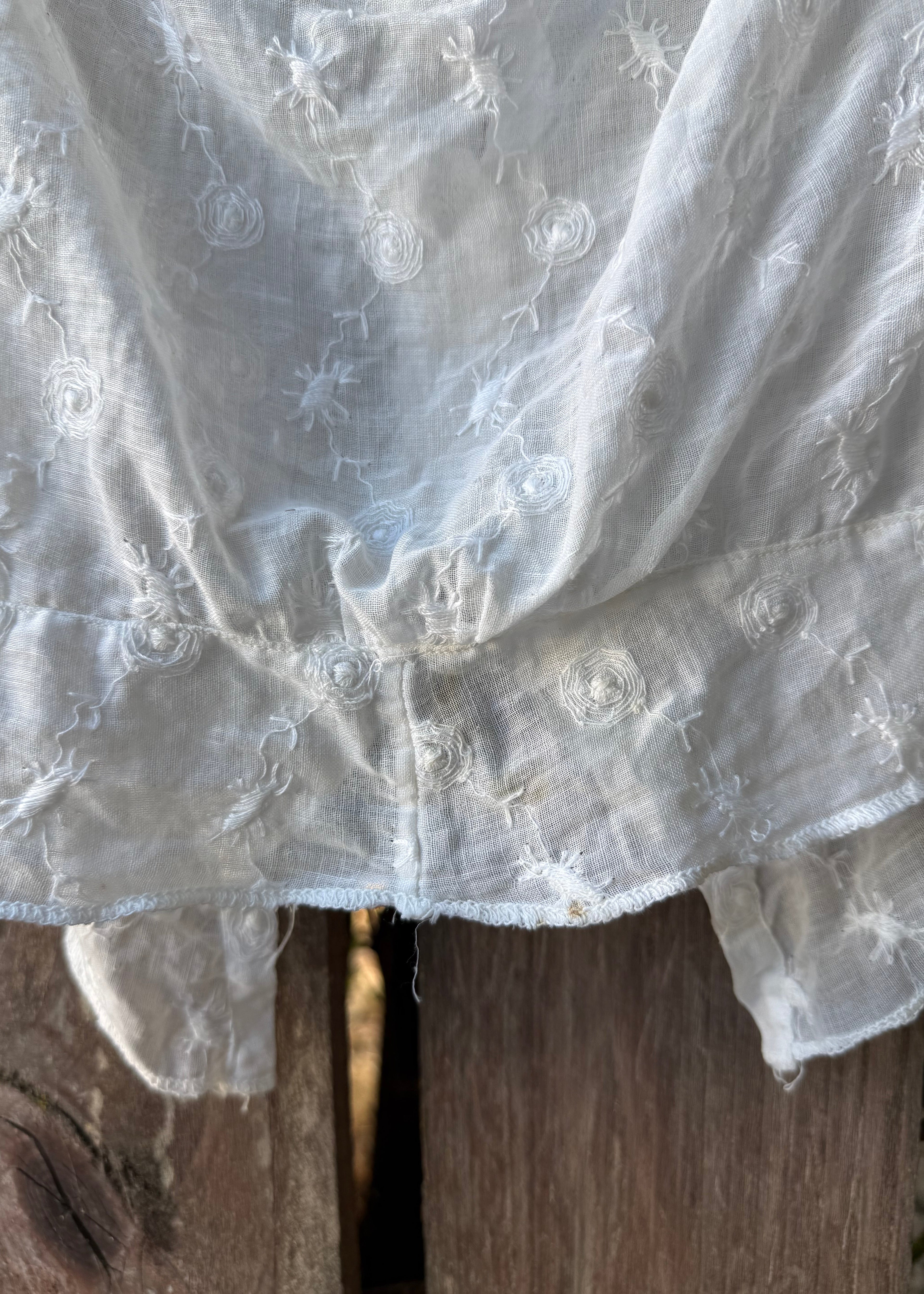 Edwardian embroidered corset cover