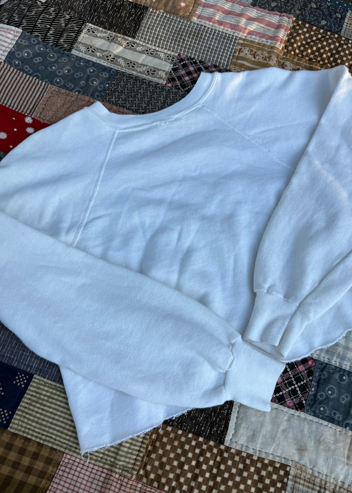 1980s ‘Hail Hail’ family cropped sweatshirt