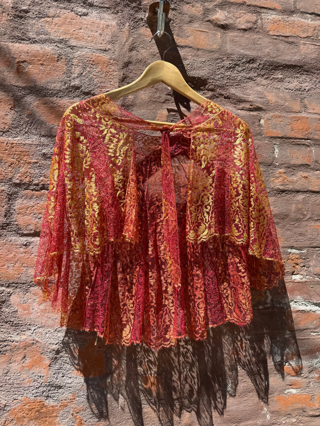 1930s lace capelet