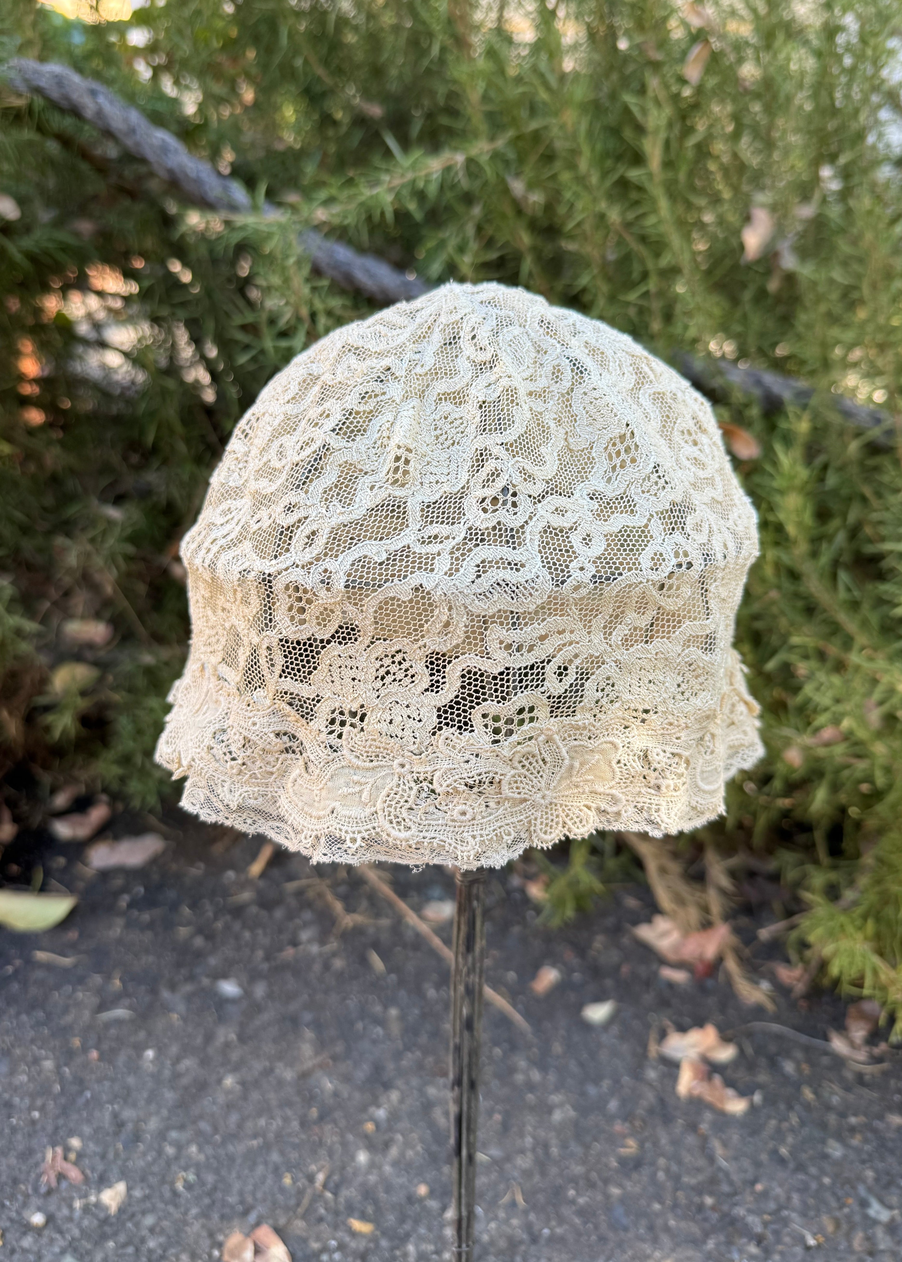 Edwardian lace cap