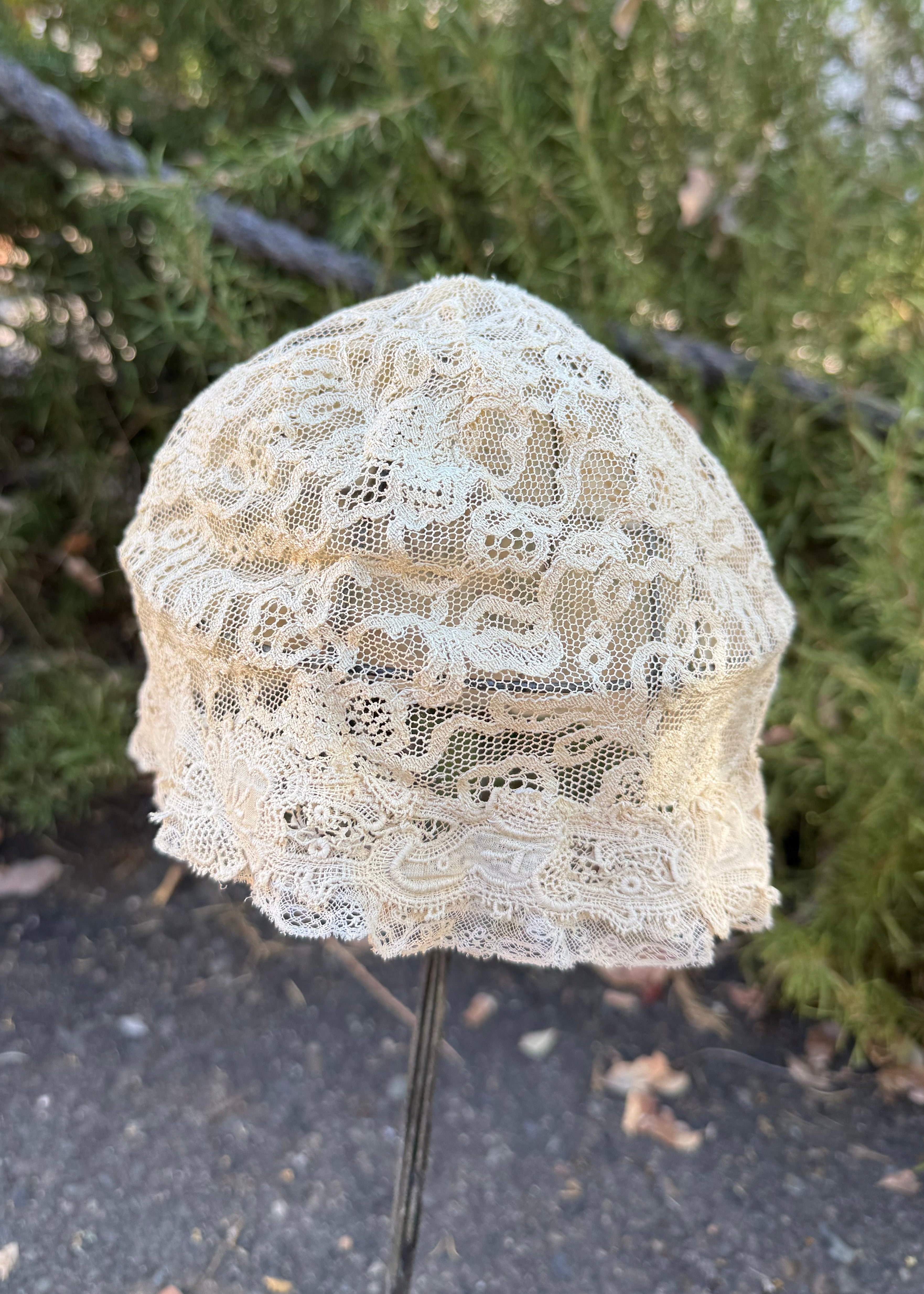 Edwardian lace cap