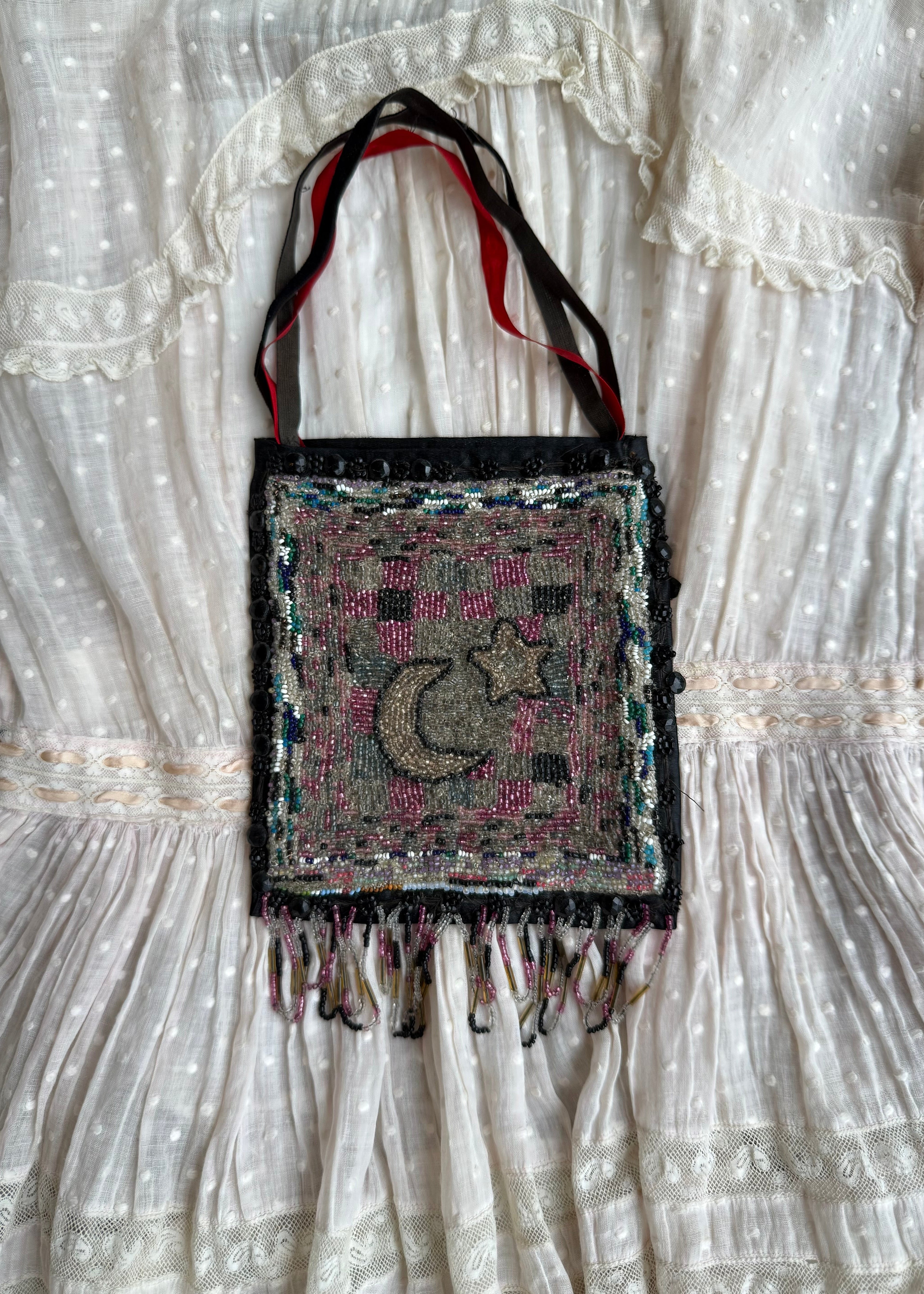 1920s star and moon bag