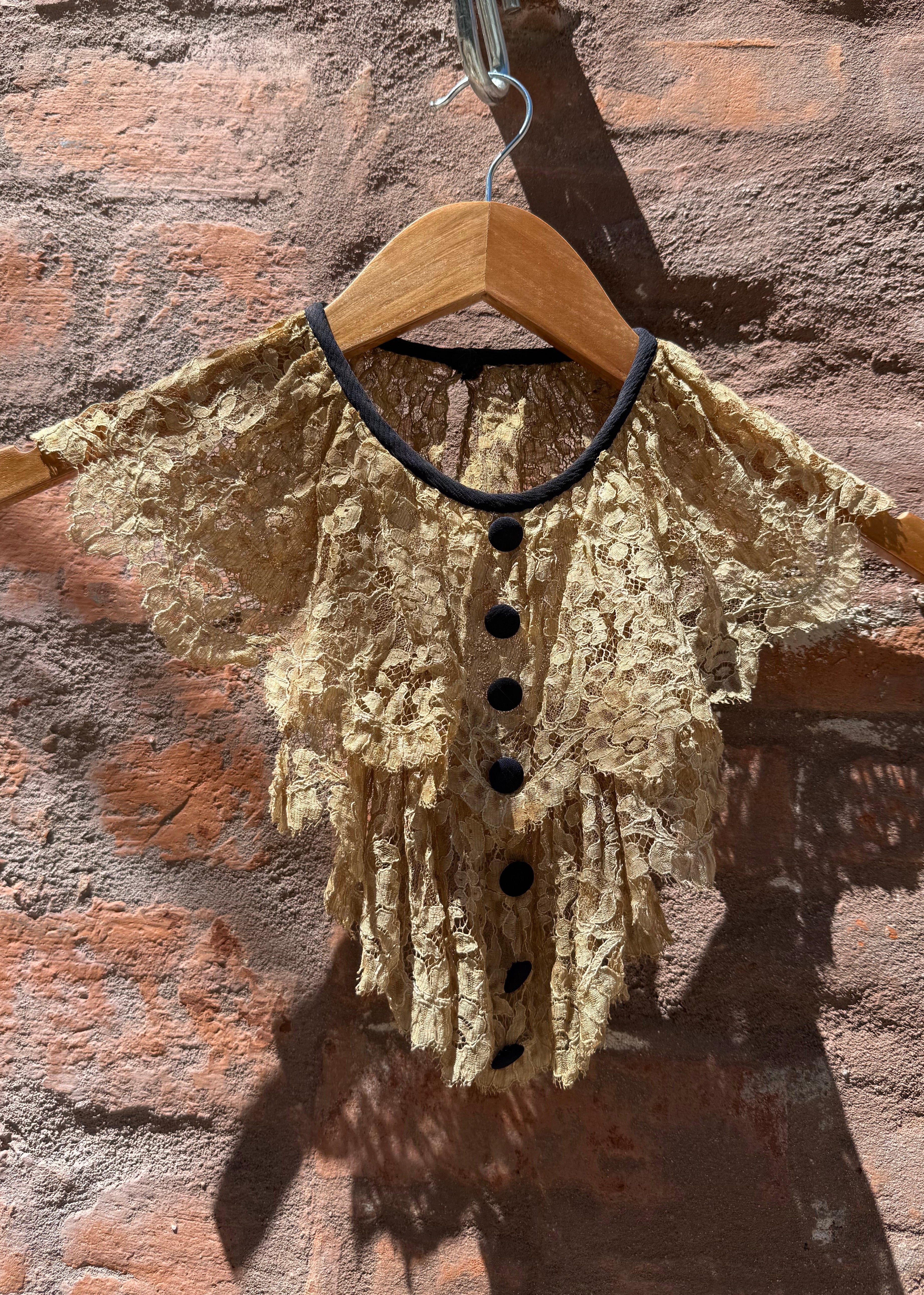 Antique lace bib