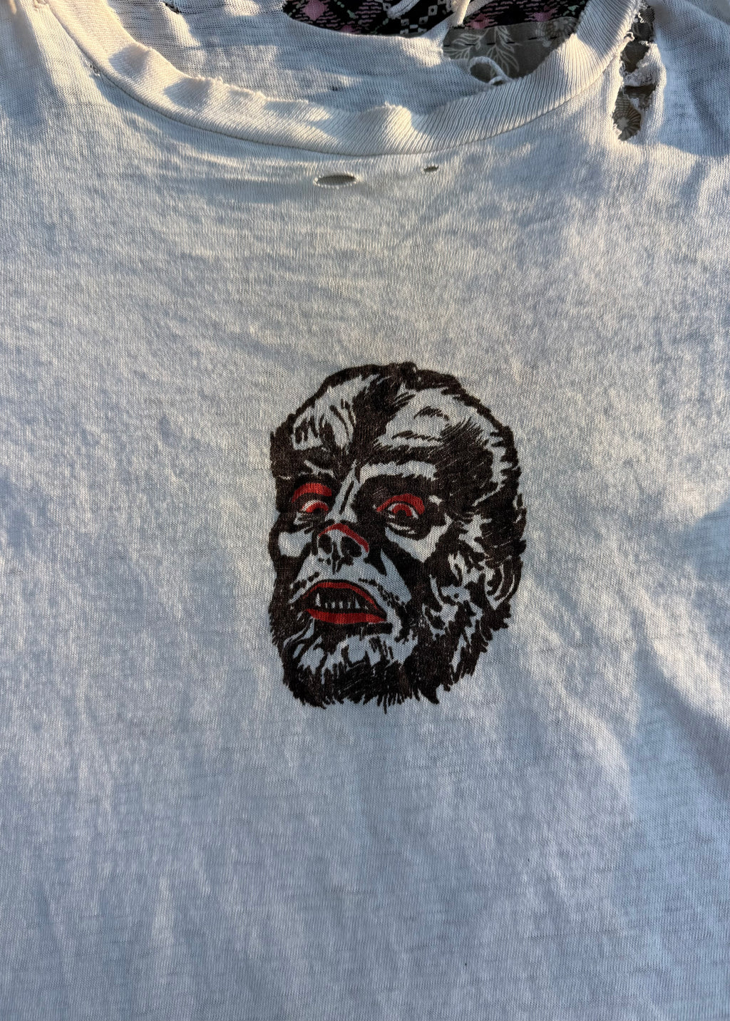 1960s Universal Monsters The Wolf Man heavily distressed tee