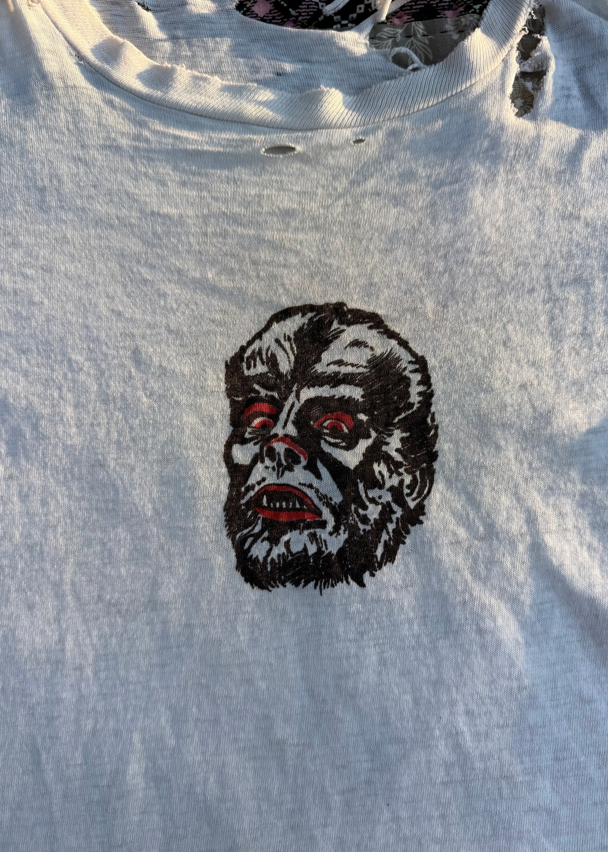 1960s Universal Monsters The Wolf Man heavily distressed tee