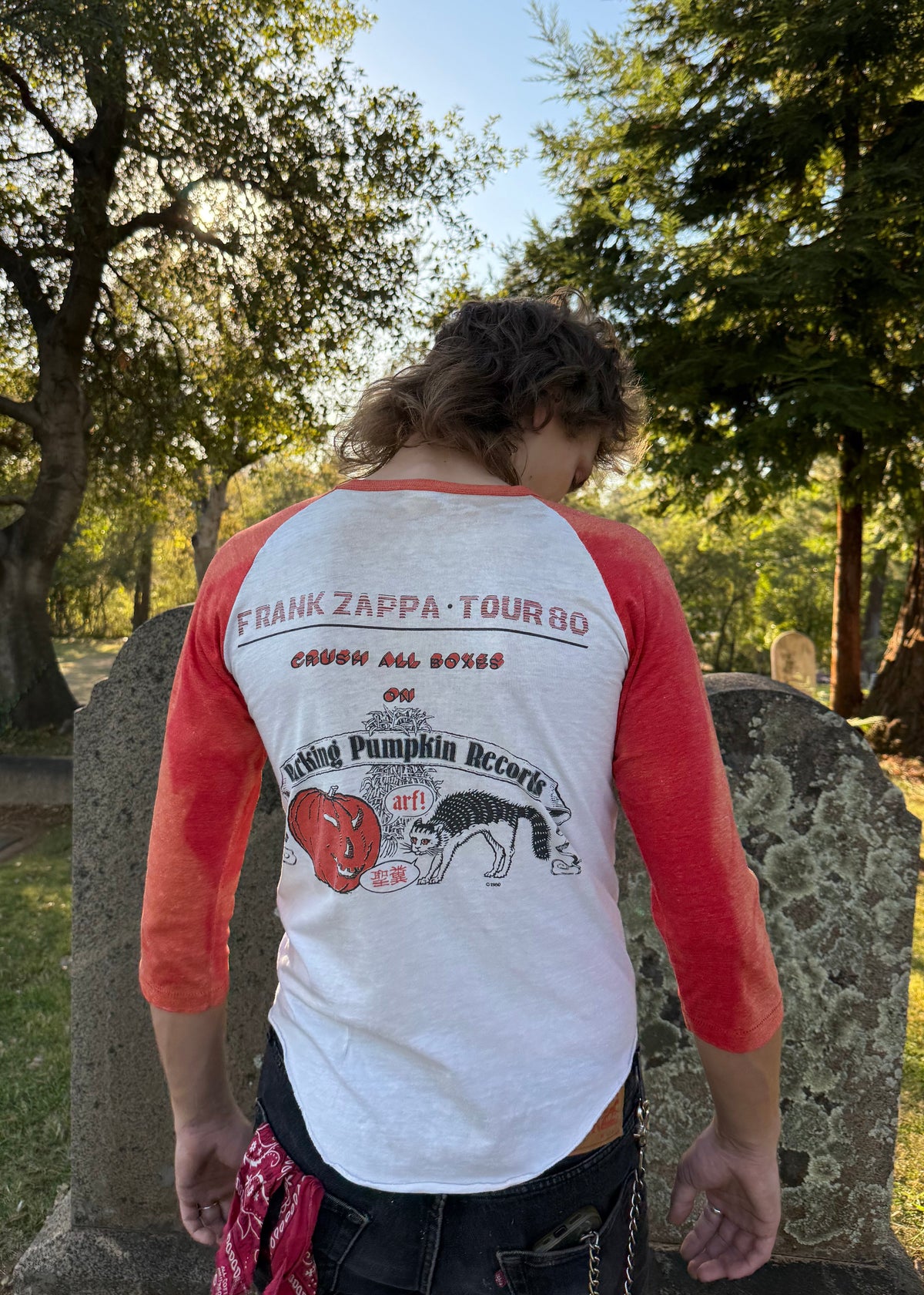 1980 Frank Zappa tour raglan