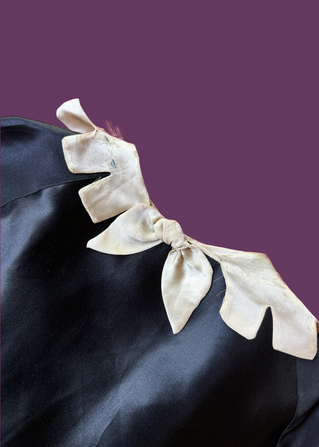 1920s silk satin castle-like top