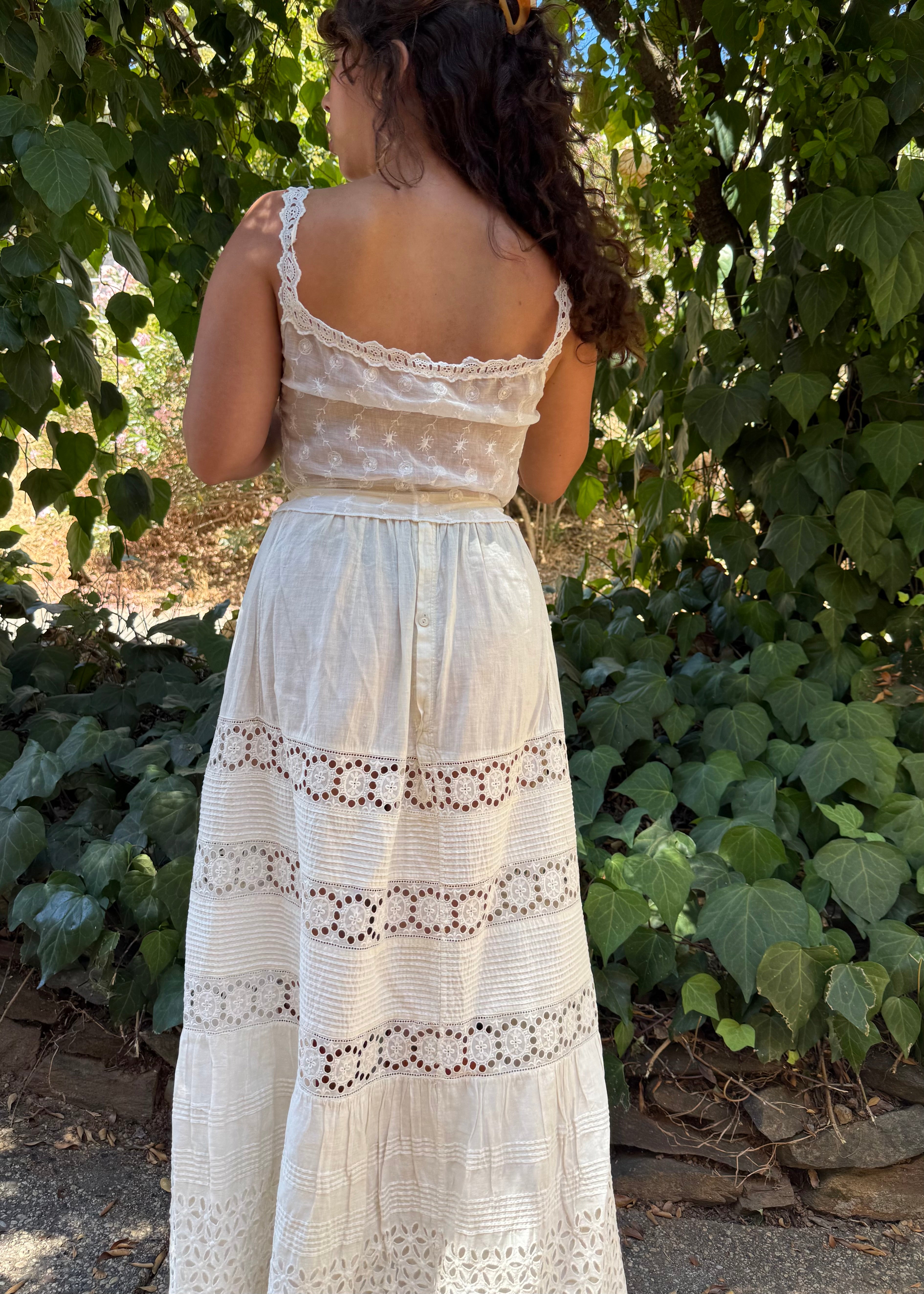 Edwardian embroidered corset cover