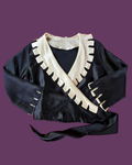 1920s silk satin castle-like top